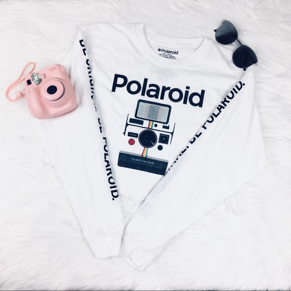 poloroid Tops - Polaroid Long Sleeve Crop Top Shirt
